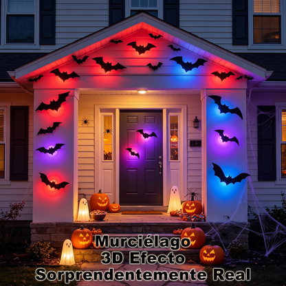 Murcielagos decorativos 3D con luz